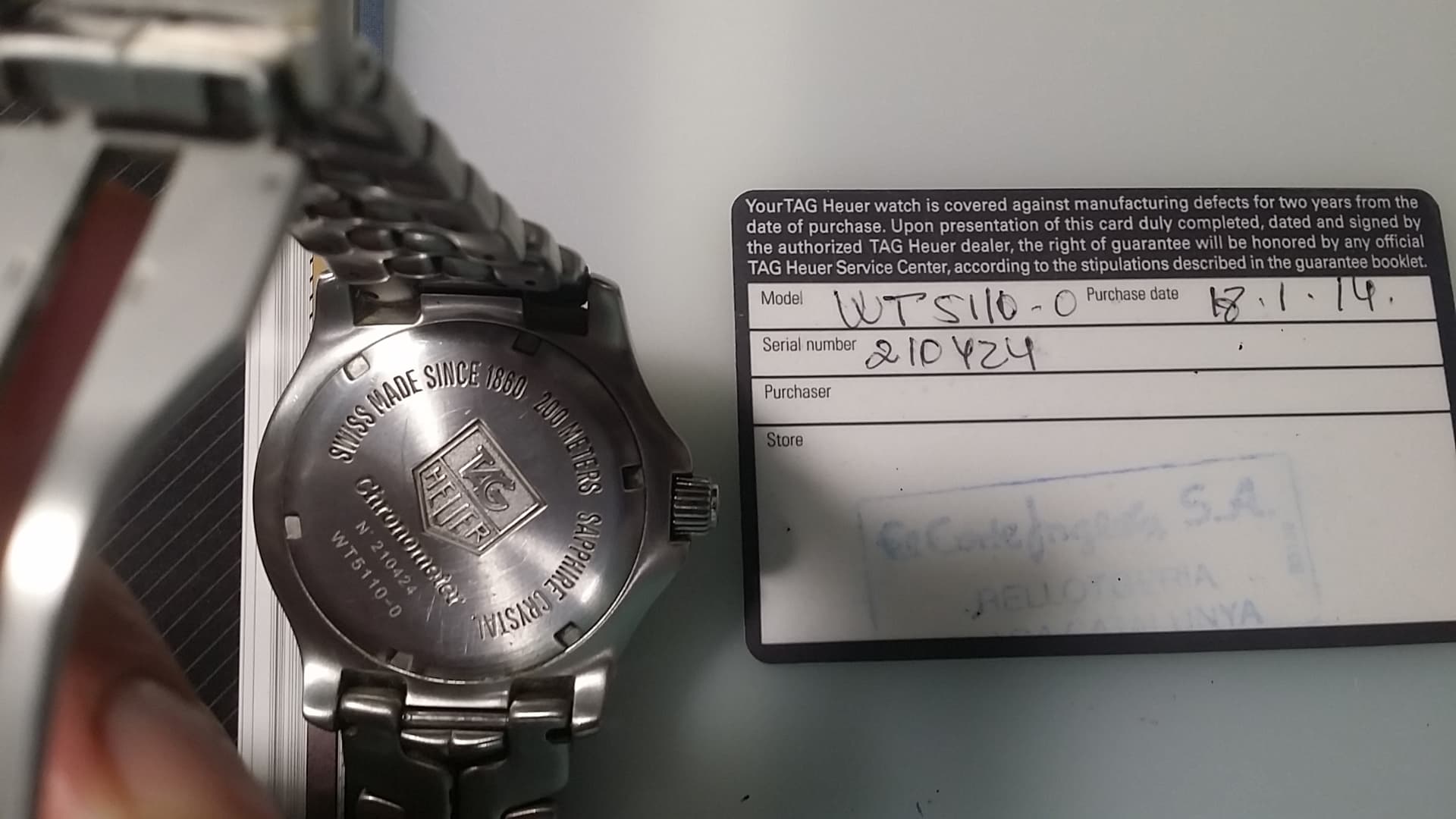 VENDIDO Tag Heuer WT 5110 Automatico Chronometer Mercado de