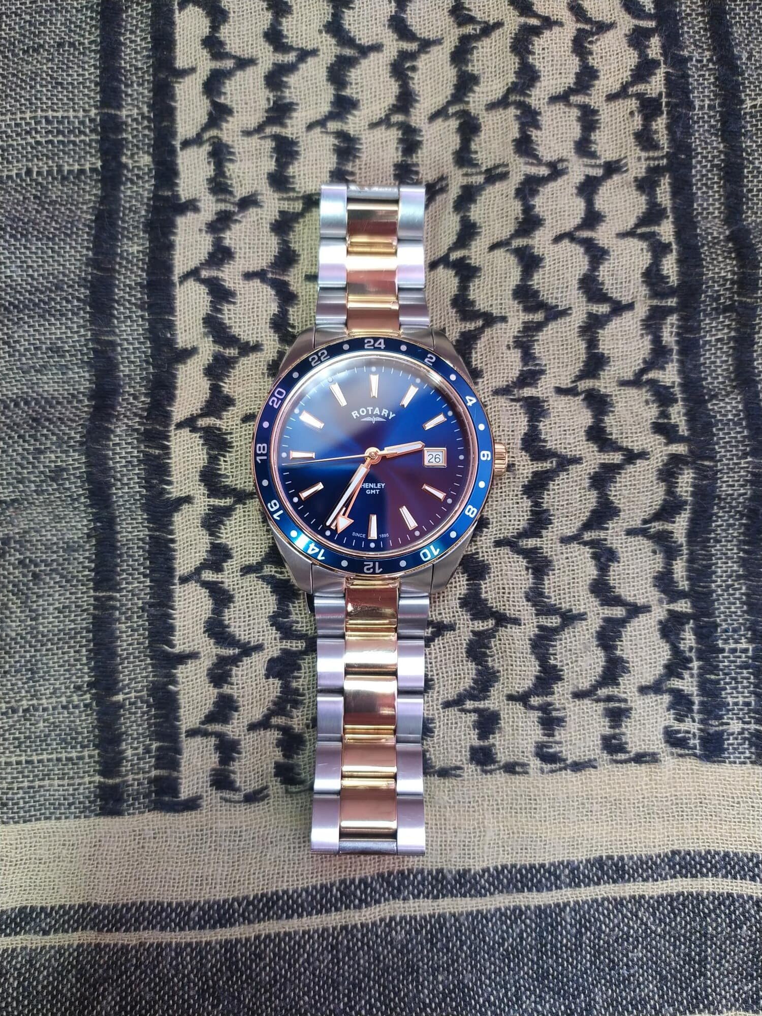 Rotary henley hot sale gmt watch